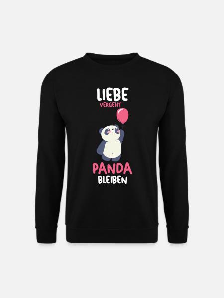 Panda - Unisex Pullover - Schwarz