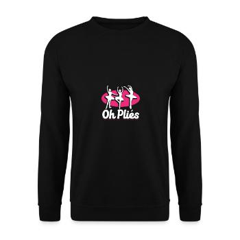 Oh Plies Ballett-Tanzlehrerin Tanzen - Unisex Pullover - Schwarz - Vorne - Alina (178cm) & Michal (187cm)