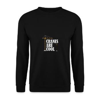 Cranes Are Cool Cranes Are Cool Crane Operators - Unisex Sweatshirt - black - Front - Alina (178cm) & Michal (187cm)