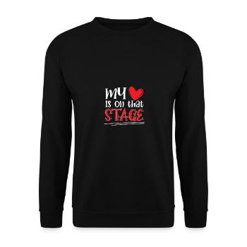 Avertissement Je pourrais commencer à taper sur Tap Dance pour - Sweat-shirt Unisexe - noir - Devant - Alina (178cm) & Michal (187cm)