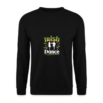 Irish Dance claquettes pour danseurs de claquettes - Sweat-shirt Unisexe - noir - Devant - Alina (178cm) & Michal (187cm)