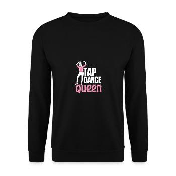 Tap Dance Queen claquettes pour danseurs de claquettes - Sweat-shirt Unisexe - noir - Devant - Alina (178cm) & Michal (187cm)