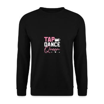 Tap Dance Queen claquettes pour danseurs de claquettes - Sweat-shirt Unisexe - noir - Devant - Alina (178cm) & Michal (187cm)