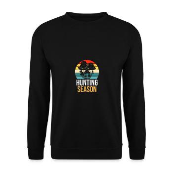 Saison de chasse Chasse aux champignons pour les cueilleurs de champignons - Sweat-shirt Unisexe - noir - Devant - Alina (178cm) & Michal (187cm)