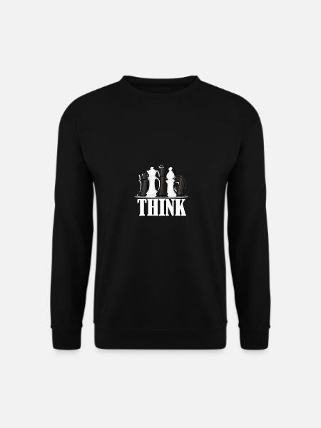 Pensez aux joueurs d’échecs - Sweat-shirt Unisexe - noir