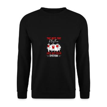 Jazz Dad Like A Normal Dad But Cooler für Musiker - Unisex Pullover - Schwarz - Vorne - Alina (178cm) & Michal (187cm)
