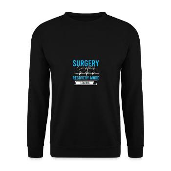 Surgery Completed Recovery Mode Loading - Unisex Sweatshirt - black - Front - Alina (178cm) & Michal (187cm)
