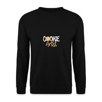 Cookie Artist Kekskünstler Dekorateur Bäcker - Unisex Pullover - Schwarz - Vorne - Alina (178cm) & Michal (187cm)