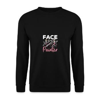 Face Painter MUA Stylist Makeup Artist - Unisex Sweatshirt - black - Front - Alina (178cm) & Michal (187cm)