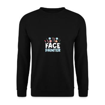 Maquilleur MUA Styliste Maquilleur - Sweat-shirt Unisexe - noir - Devant - Alina (178cm) & Michal (187cm)