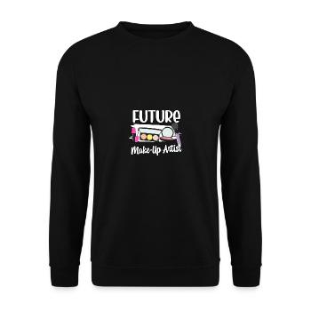 Future Makeup Artist MUA Stylist Maskenbildner - Unisex Sweatshirt - black - Front - Alina (178cm) & Michal (187cm)