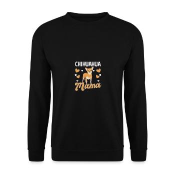 Chihuahua Mama Dog Lover Chihuahua - Sweat-shirt Unisexe - noir - Devant - Alina (178cm) & Michal (187cm)