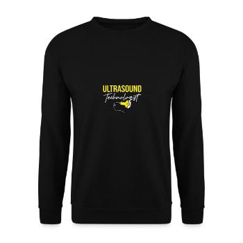 Ultrasound Technologist Sonograph Sonographie - Unisex Pullover - Schwarz - Vorne - Alina (178cm) & Michal (187cm)