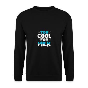 Trop froid pour le lait Intolérance au lactose - Sweat-shirt Unisexe - noir - Devant - Alina (178cm) & Michal (187cm)