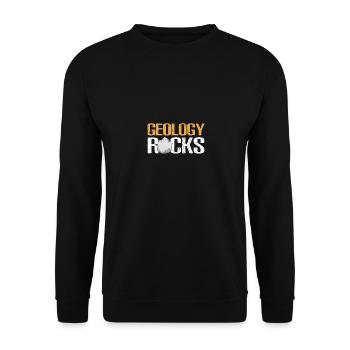 Geology Rocks for Mineral Collectors Geologists - Unisex Sweatshirt - black - Front - Alina (178cm) & Michal (187cm)