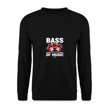 Bass Is The Bacon Of Music Bass Guitarist Bass - Unisex Sweatshirt - black - Front - Alina (178cm) & Michal (187cm)