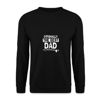 O’Fishally Le meilleur père pour les pêcheurs à la ligne - Sweat-shirt Unisexe - noir - Devant - Alina (178cm) & Michal (187cm)