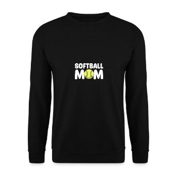 Softball Mom pour les mamans joueuses de softball - Sweat-shirt Unisexe - noir - Devant - Alina (178cm) & Michal (187cm)