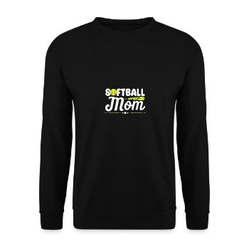 Love Softball pour adolescents Enfants Joueur de softball - Sweat-shirt Unisexe - noir - Devant - Alina (178cm) & Michal (187cm)