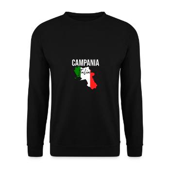 Campania Italia Italian flag Italy - Unisex Sweatshirt - black - Front - Alina (178cm) & Michal (187cm)