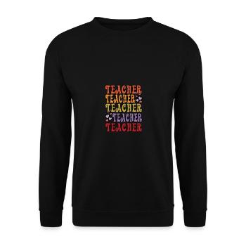 Enseignant enseignant Enseignant Pour les enseignants - Sweat-shirt Unisexe - noir - Devant - Alina (178cm) & Michal (187cm)