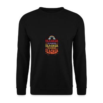 Enseignant enseignant Enseignant Pour les enseignants - Sweat-shirt Unisexe - noir - Devant - Alina (178cm) & Michal (187cm)
