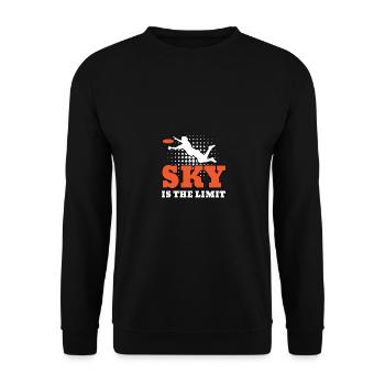 Sky Is The Limit Ultimate Frisbee Flying Disc - Sweat-shirt Unisexe - noir - Devant - Alina (178cm) & Michal (187cm)