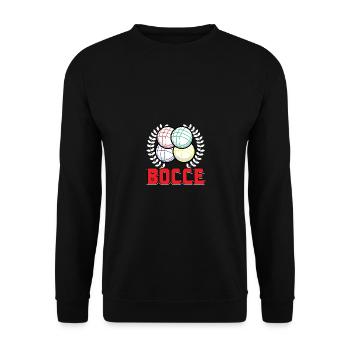 Bocce Boccia Boule Pétanque - Sweat-shirt Unisexe - noir - Devant - Alina (178cm) & Michal (187cm)