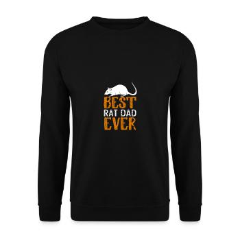 Meilleur père de rat pour les amoureux des rats - Sweat-shirt Unisexe - noir - Devant - Alina (178cm) & Michal (187cm)