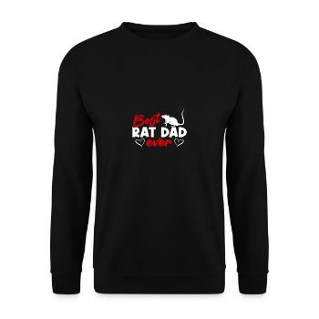 Meilleur père de rat pour les amoureux des rats - Sweat-shirt Unisexe - noir - Devant - Alina (178cm) & Michal (187cm)