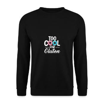 Too Cool For Gluten Free Awareness Celiac Disease - Unisex Sweatshirt - black - Front - Alina (178cm) & Michal (187cm)