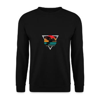 Pheasant Sunset Bird Hunting - Unisex Sweatshirt - black - Front - Alina (178cm) & Michal (187cm)