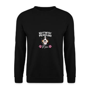 Bernese Mountain Mom Bernese Mountain Dog - Unisex Sweatshirt - black - Front - Alina (178cm) & Michal (187cm)