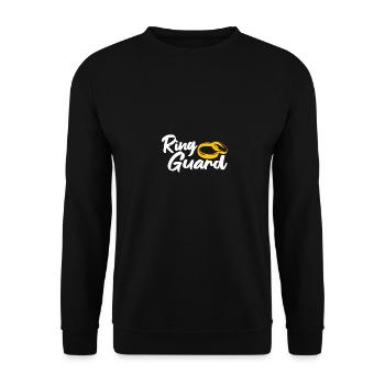 Ring Guard Hochzeit Sicherheit Männer Frauen - Unisex Pullover - Schwarz - Vorne - Alina (178cm) & Michal (187cm)