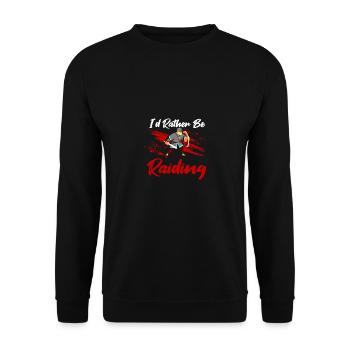 Je préfère faire du raid pour les jeux de joueurs - Sweat-shirt Unisexe - noir - Devant - Alina (178cm) & Michal (187cm)