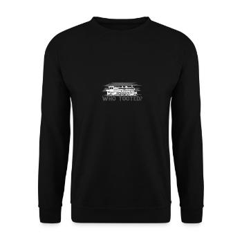 Qui Tooted Pour Les Amoureux Du Train Conducteur - Sweat-shirt Unisexe - noir - Devant - Alina (178cm) & Michal (187cm)
