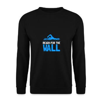 Reach For The Wall Swimming Retro Vintage For - Unisex Sweatshirt - black - Front - Alina (178cm) & Michal (187cm)