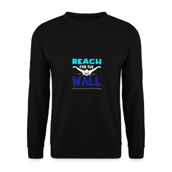 Reach For The Wall Swimming Retro Vintage For - Unisex Sweatshirt - black - Front - Alina (178cm) & Michal (187cm)