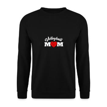 Volleyball Mom Pour Volleyball Moms Femmes - Sweat-shirt Unisexe - noir - Devant - Alina (178cm) & Michal (187cm)