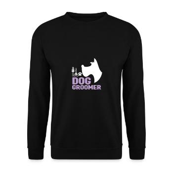 Dog Groomer Hundefrisör Haustierpflege Männer - Unisex Pullover - Schwarz - Vorne - Alina (178cm) & Michal (187cm)
