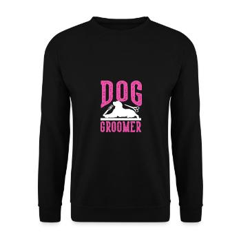 Dog Groomer Hundefrisör Haustierpflege Männer - Unisex Pullover - Schwarz - Vorne - Alina (178cm) & Michal (187cm)