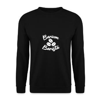 Barium Barista Strahlentherapie Für - Unisex Pullover - Schwarz - Vorne - Alina (178cm) & Michal (187cm)