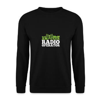 Opérateur radio amateur Radio amateur pour hommes - Sweat-shirt Unisexe - noir - Devant - Alina (178cm) & Michal (187cm)