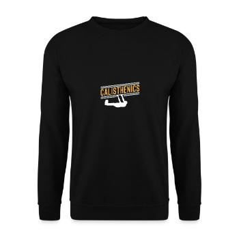 Calisthenics Street Workout Fitness Hommes Femmes - Sweat-shirt Unisexe - noir - Devant - Alina (178cm) & Michal (187cm)