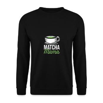 Matcha Mom pour les amateurs de thé matcha - Sweat-shirt Unisexe - noir - Devant - Alina (178cm) & Michal (187cm)