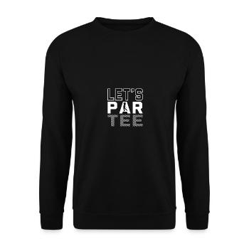 Let's Par Tee Par Tee Golf for Golfers Men - Unisex Sweatshirt - black - Front - Alina (178cm) & Michal (187cm)