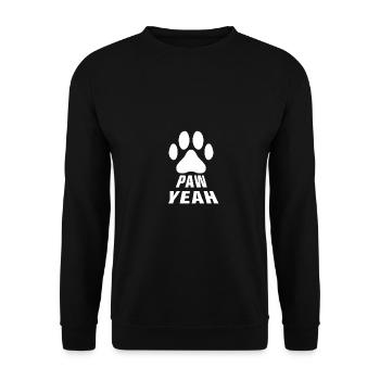 Paw yes for dog trainers, dog lovers - Unisex Sweatshirt - black - Front - Alina (178cm) & Michal (187cm)
