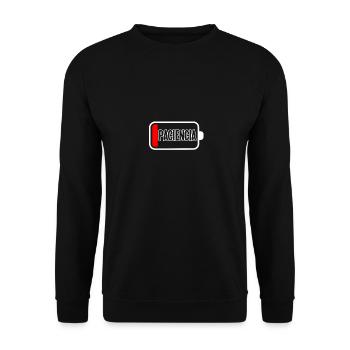 Paciencia 1% Pour les hommes Femmes Adolescents Enfants - Sweat-shirt Unisexe - noir - Devant - Alina (178cm) & Michal (187cm)