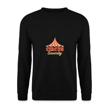 Sécurité du cirque pour hommes Femmes Personnel de cirque - Sweat-shirt Unisexe - noir - Devant - Alina (178cm) & Michal (187cm)