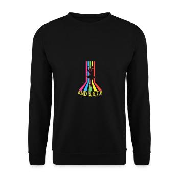 Und 5,6,7,8 Für Tänzer Ballett Tanzen - Unisex Pullover - Schwarz - Vorne - Alina (178cm) & Michal (187cm)